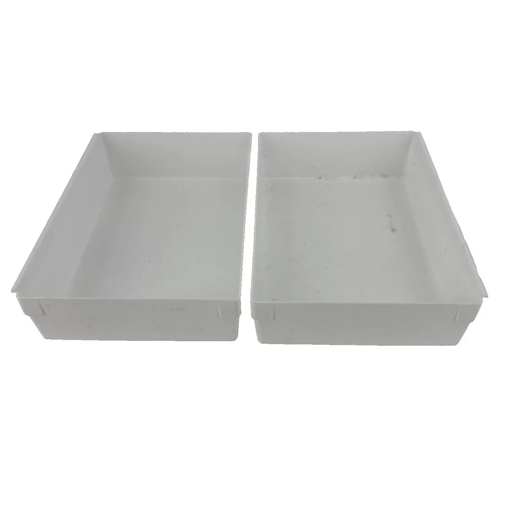 Vintage Rubbermaid White Interlocking Drawer‎ Storage Organizer 9x6x2 JBI 2916